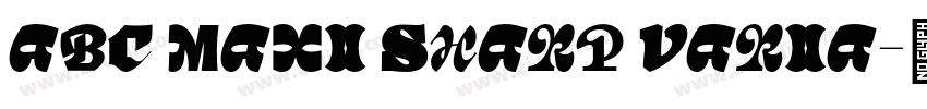 ABC Maxi Sharp Varia字体转换